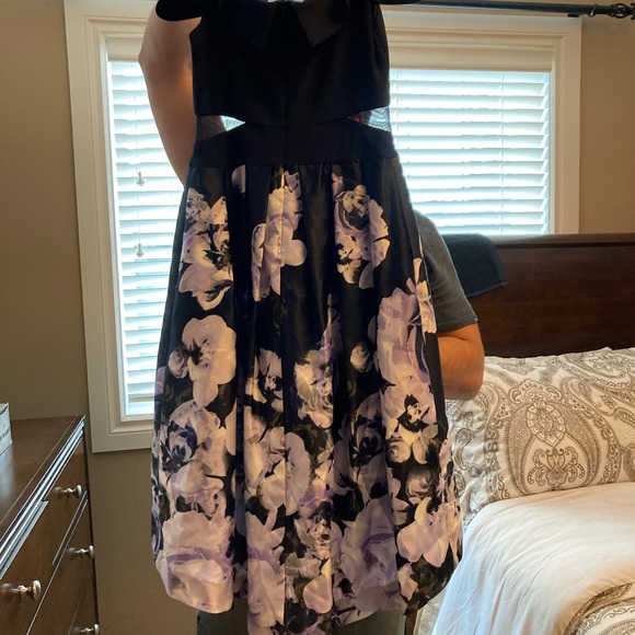 Xscape women’s floral high-low party midi dress - Picture 3 of 5